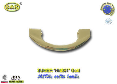 유럽식 17 x 6.5cm 금속 관 손잡이 HM001 금 색깔 관 손잡이와 디자인
