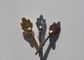 관 나사 장례식 accessoires D005 금 색깔 잎 모양 2.6*9cm 관 훈장을 금속을 붙이십시오