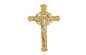 플라스틱 황금 색깔 장례식 십자가와 그리스도 수난상 DP007 30cm*17cm plasticos crucifijos y cristos